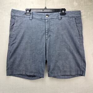 Lululemon Shorts Men's size 38 (Fits 40X9) Gray The Works Quick Oxford Chino